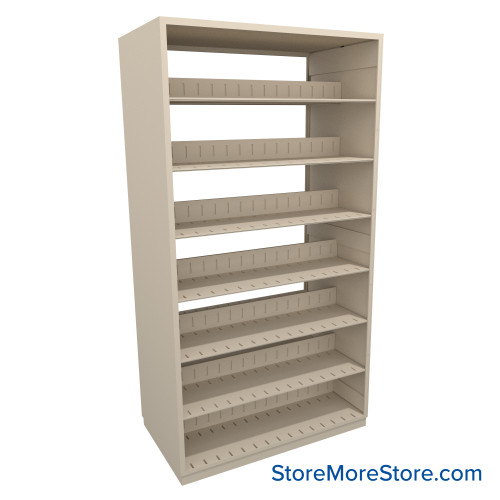 Letter-Size File Shelving, 42" W x 24" D x 76.25" H, Double-Sided Starter Unit